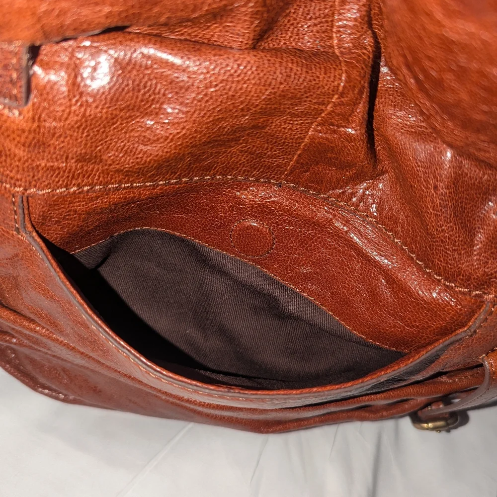 Kooba Whiskey Brown Leather Shoulder Bag.